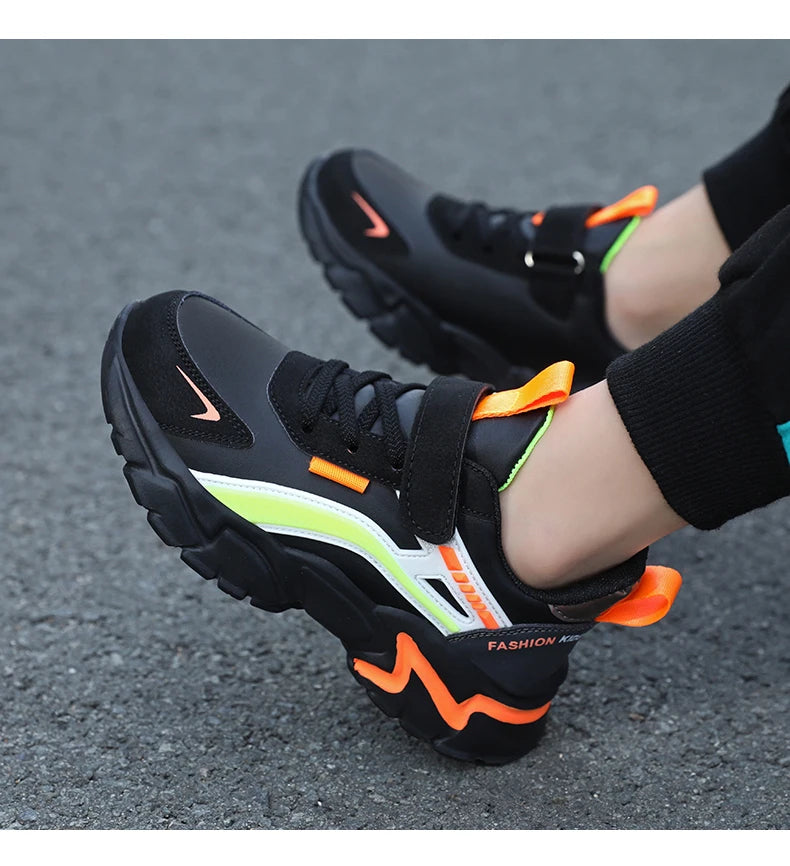 zapatos New Kids Shoes Boy Sneakers Children Casual Sneakers Pu Leather Comfortable Running Sports Tenis Shoes for Girl Platform Shoes