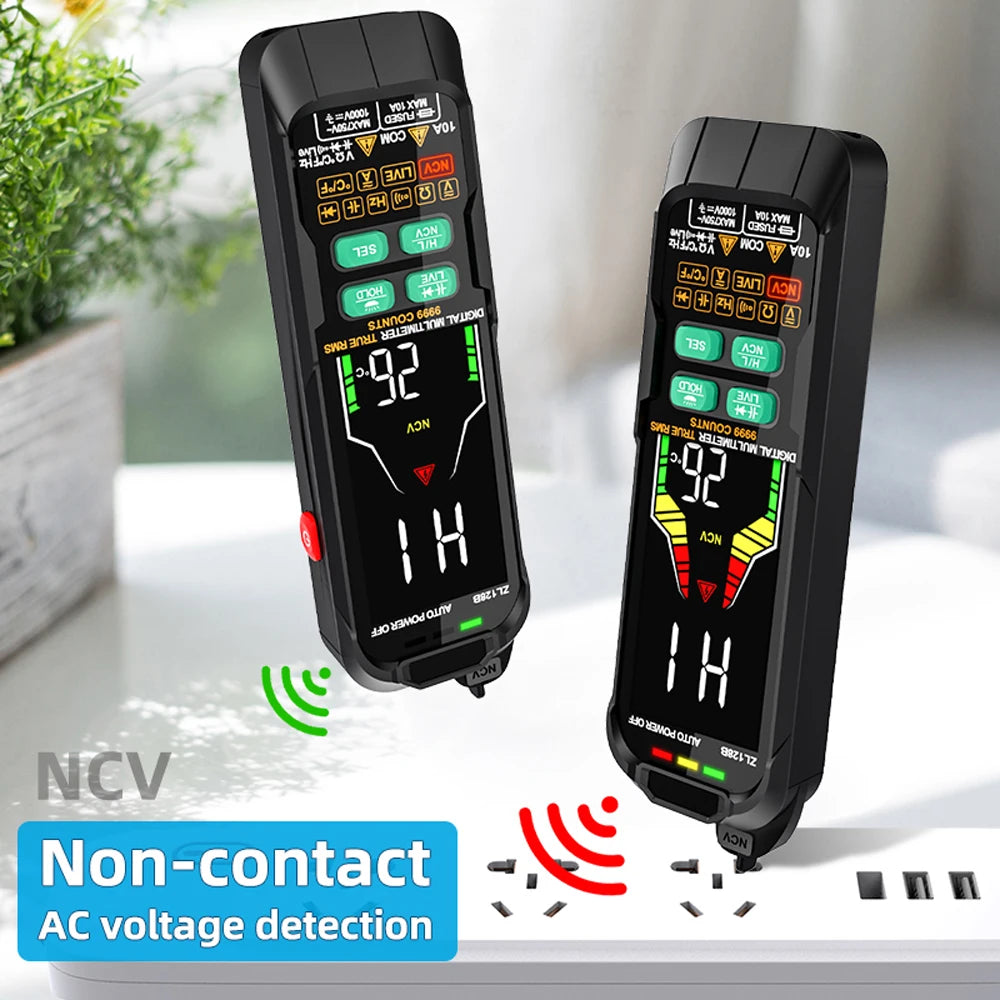 ZL126A/ZL128B Professional Digital Multimeter Alternating Current Voltage Multimetro True RMS Capacitance Detector Multitester