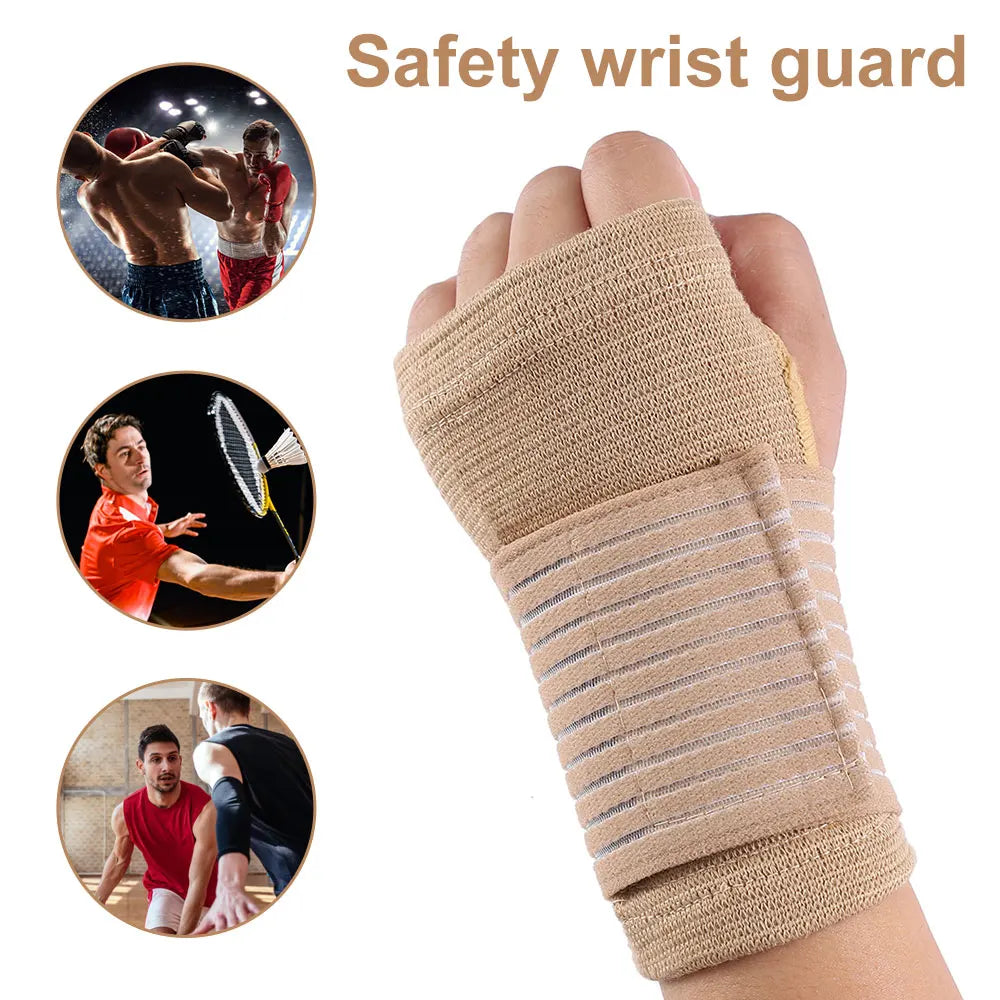 1 Pair Adjustable Soft Wristbands Bracers For Gym Sports Wristband Carpal Protector Breathable Wrap Band Strap Wrist Support