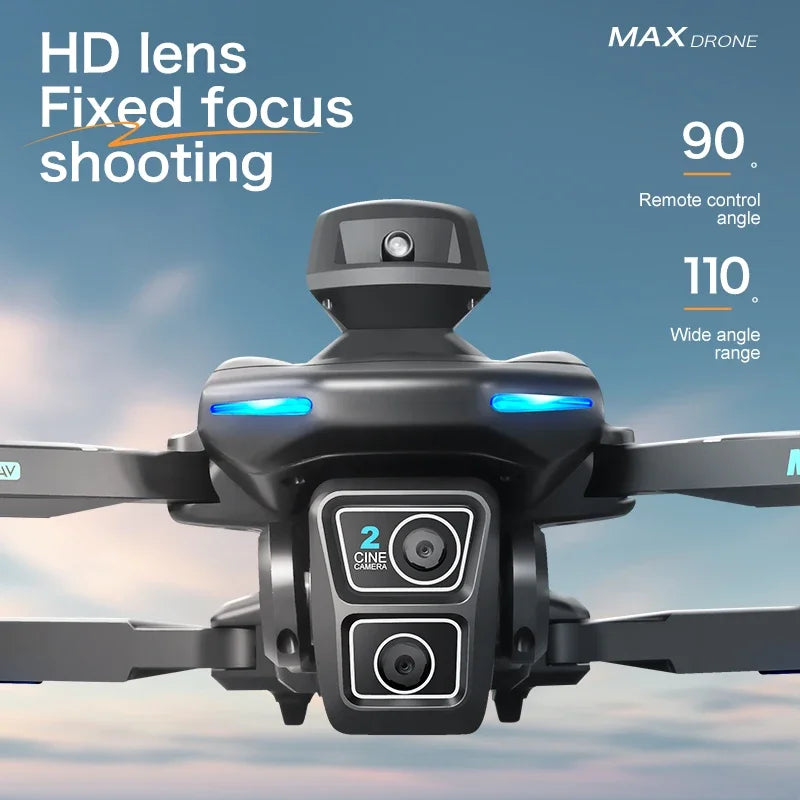 drones New XT-606 Max Drone 4k/6k HD 2.4G Dual Servo Optical Flow Brushless Folding Dual Camera WIFI Professional Aerial Camera Toy