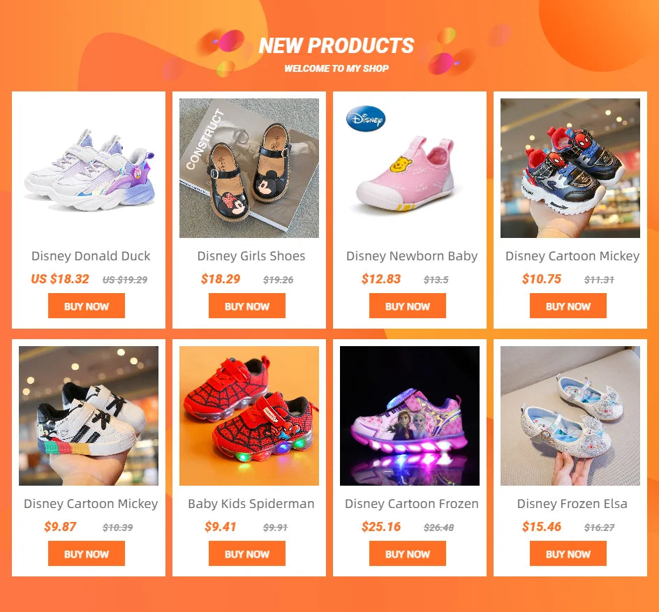 tenis Disney Sneakers For Kids Boys And Girls Tenis zapatillas Sneakers Cartoon Walking Shoes Casual Sports Shoes Sneakers Children