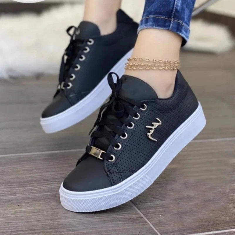 Sneakers women Shoes Woman Spring Summer 2023 for Girls Women Sneakers Flat Breathable PU Leather Platform Shoes Footwears