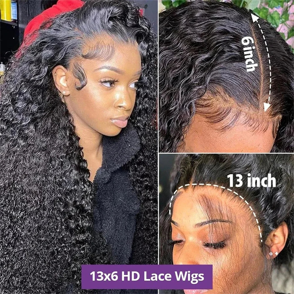 Choice Hd 13x6 Lace Wig Human Hair Curly Wig For Women 30 40 Inch Pre Plucked Brazilian Loose Deep Wave Water Wave Frontal Wigs