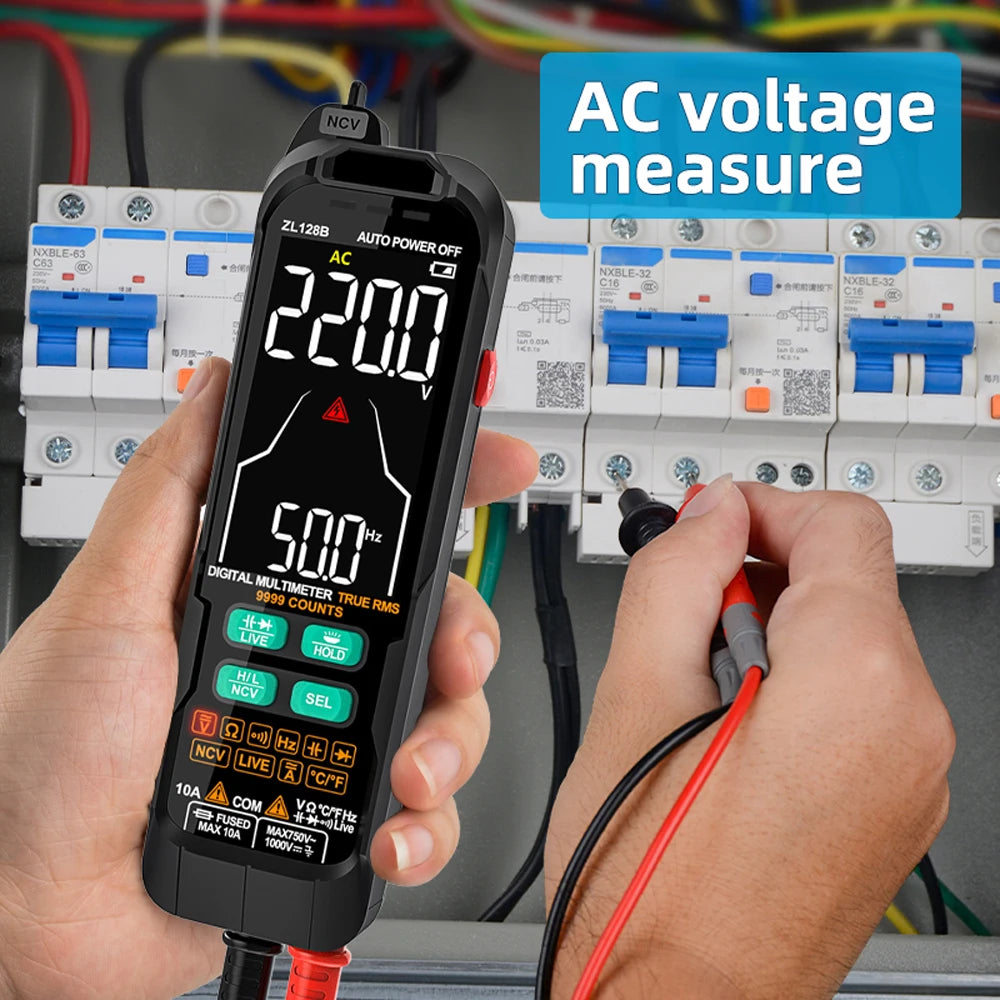 ZL126A/ZL128B Professional Digital Multimeter Alternating Current Voltage Multimetro True RMS Capacitance Detector Multitester