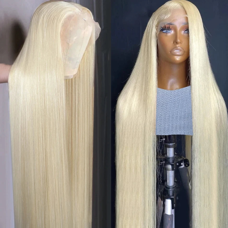 613 hd Lace Frontal Wig Blonde 13x6 Straight Lace Front Wigs Human Hair 13x4 Lace Front Wig Pre Plucked Brazilian Human Hair Wig