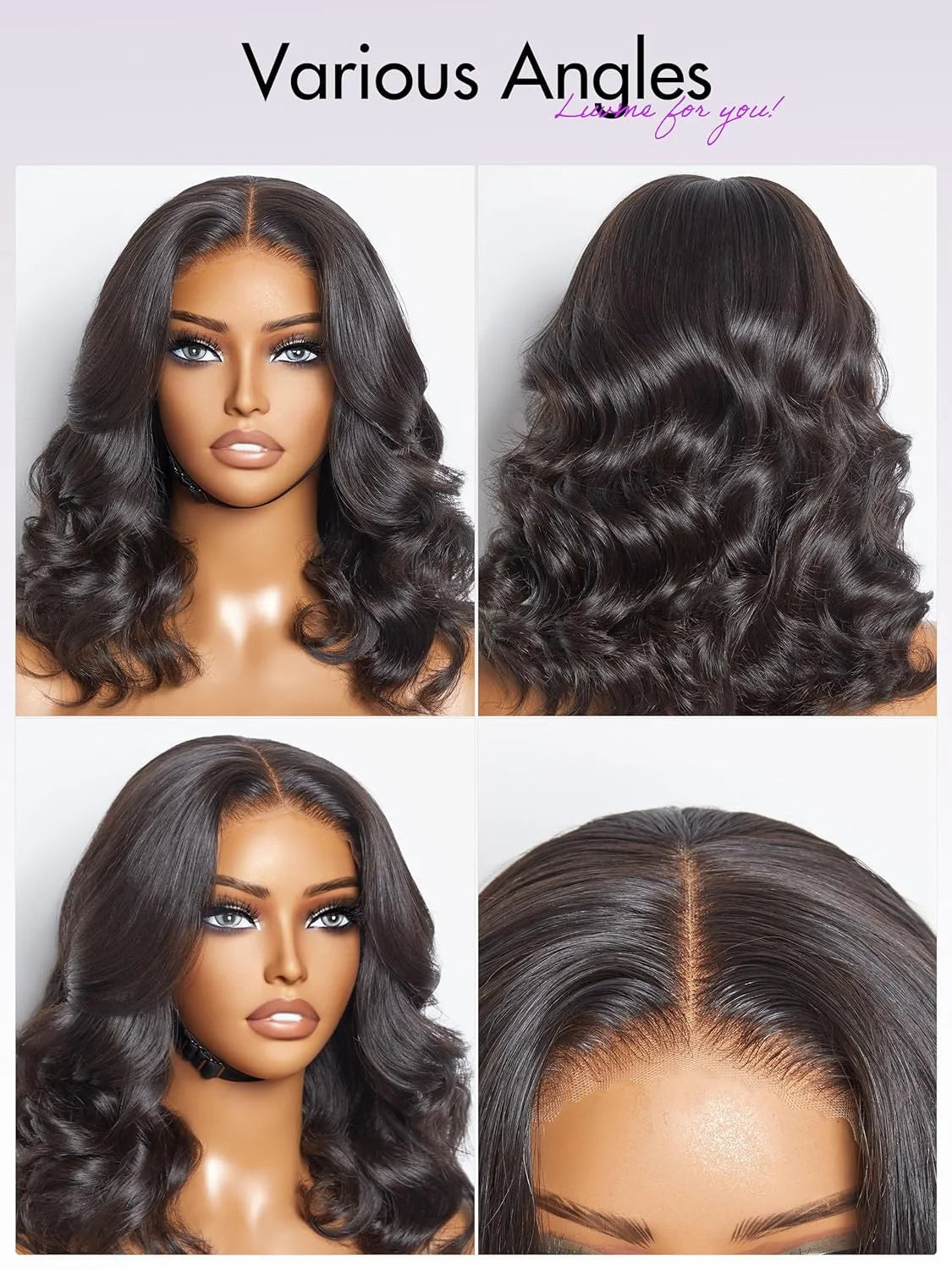 Body Wave Bob Wig Peruvian Body Wave Lace Front Human Hair Wigs Natural Color Lace Frontal Wigs Perruques Cheveux Humain Tuneful