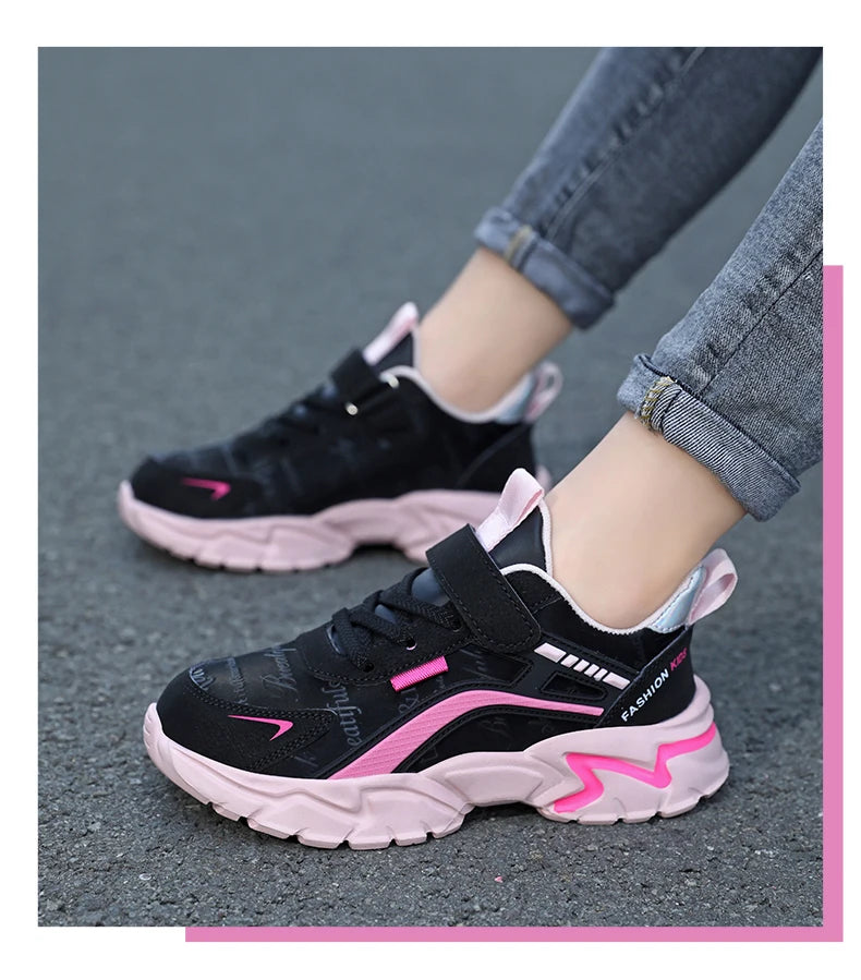 zapatos New Kids Shoes Boy Sneakers Children Casual Sneakers Pu Leather Comfortable Running Sports Tenis Shoes for Girl Platform Shoes