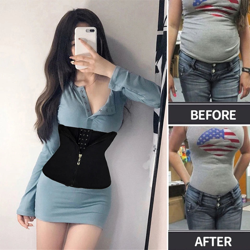 Plus Size Waist Trainer Corset Tummy Control Body Shaper Fajas Girdles Flat Belly Modeling Belt Hourglass Shapewear For Women