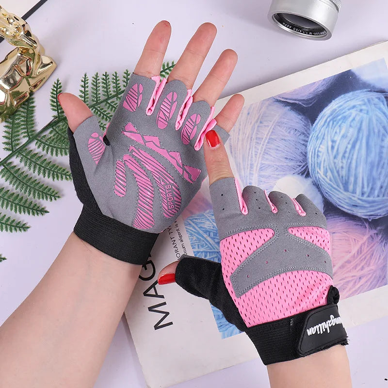 guantes gym   Fingerless Gloves for Men Women Motorcycle Summer Bicycle Fitness Gym Sports Weightlifting Breathable Cycling Gloves