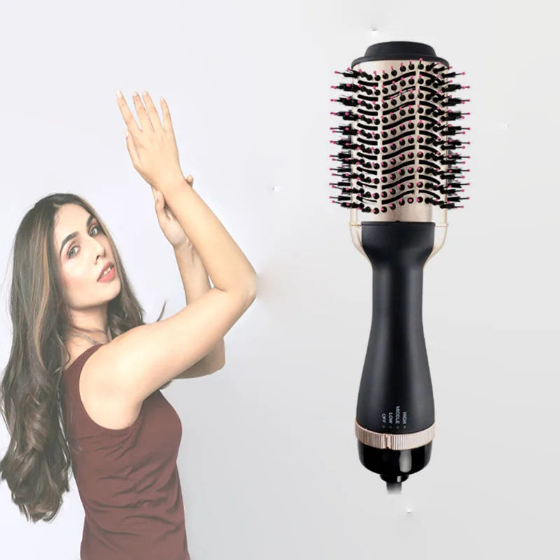 sechoir One Step Hair Dryer Curler Negative Ion Styler Comb Anti-Scalding Ceramic Professional Tourmaline Fluffy Hair Straightener