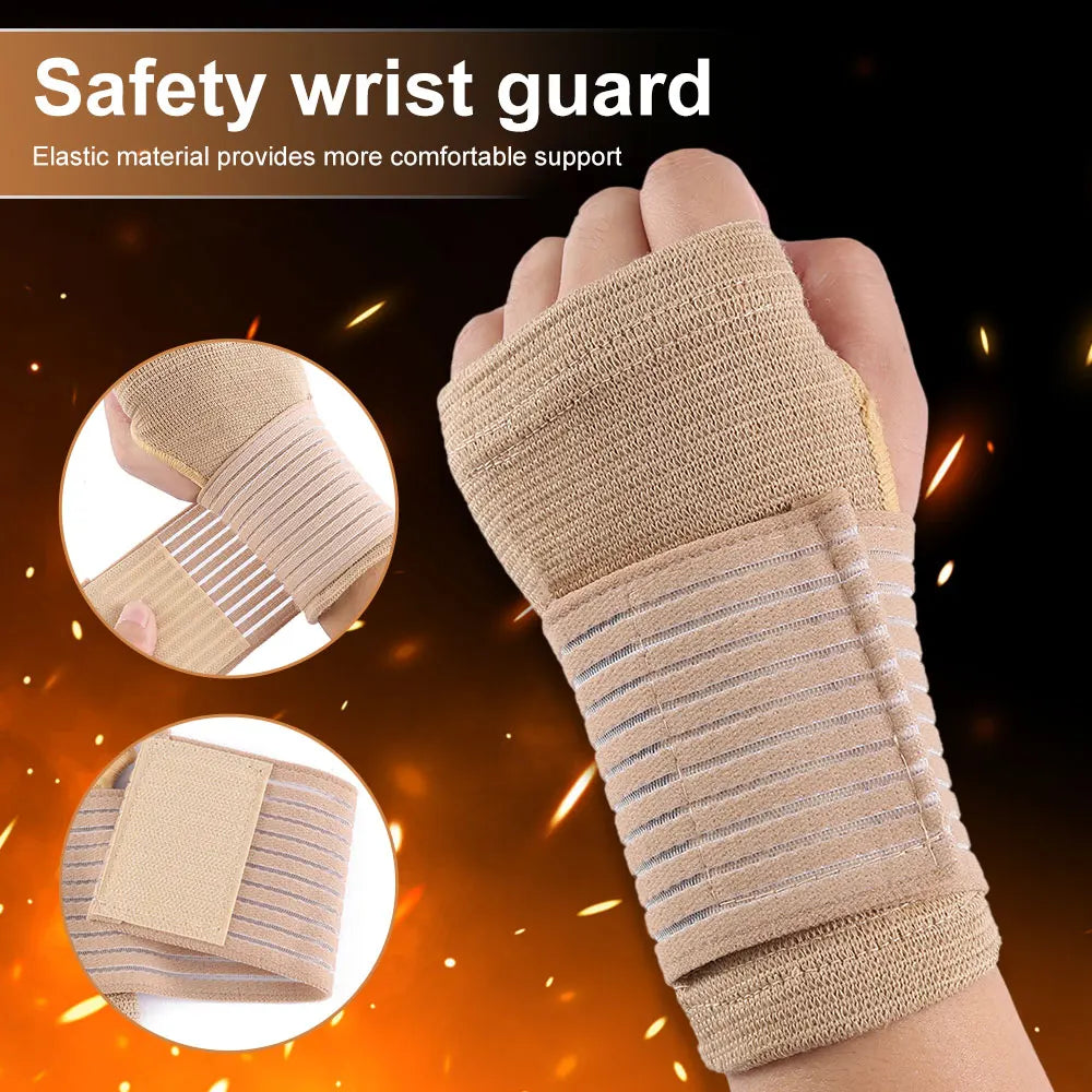 1 Pair Adjustable Soft Wristbands Bracers For Gym Sports Wristband Carpal Protector Breathable Wrap Band Strap Wrist Support