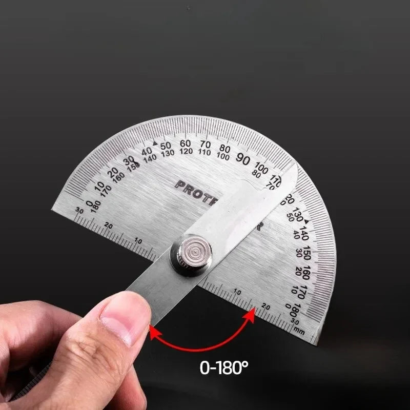 Goniometer Stainless Steel Protractor Metal Ruler Multi Angle Measuring Ruler Carpentry Tool Angle Meter Angle Finder Goniometro