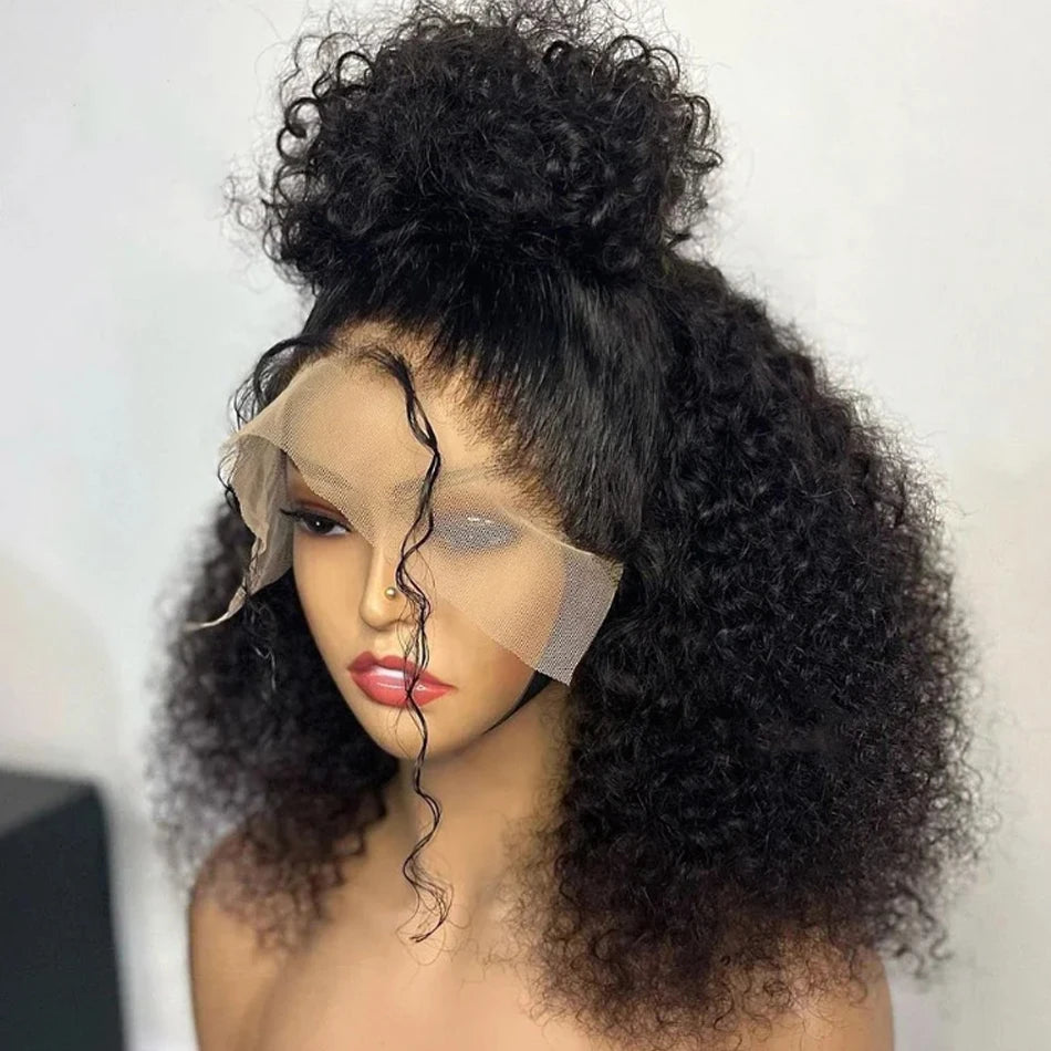 pelucas humana Glueless 8 to 16 Inch Kinky Curly Bob Human Hair Wig Wear To Go Pre Plucked Lace Peruvian Curly Bob Wigs For Women and Girls