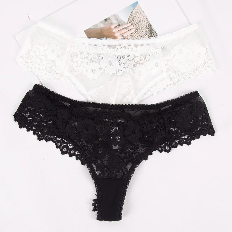 New Women Sexy Lace Panties Underwear Female Low-Rise Culottes Femme Bragas Mujer Cotton Crotch Breathable Lace Lingerie Panty