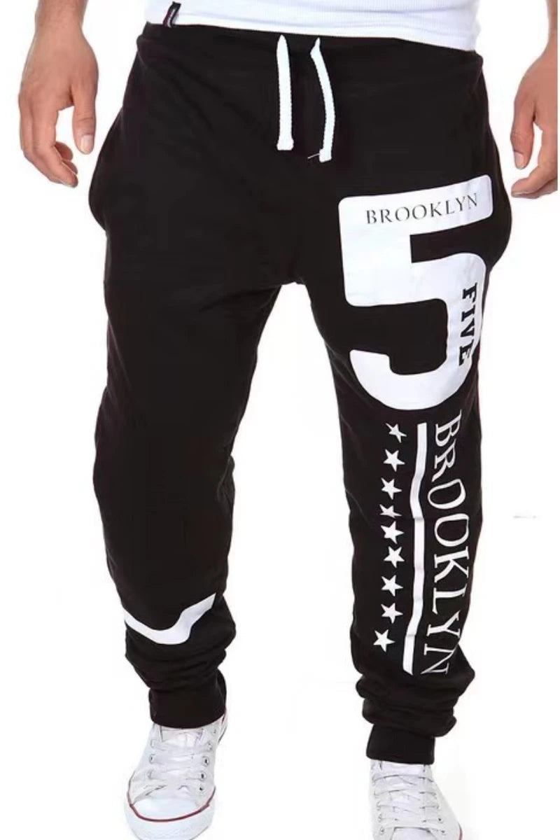 Pantalones informales para Hombre, ropa de calle con estampado de moda, estilo Hip Hop, K203