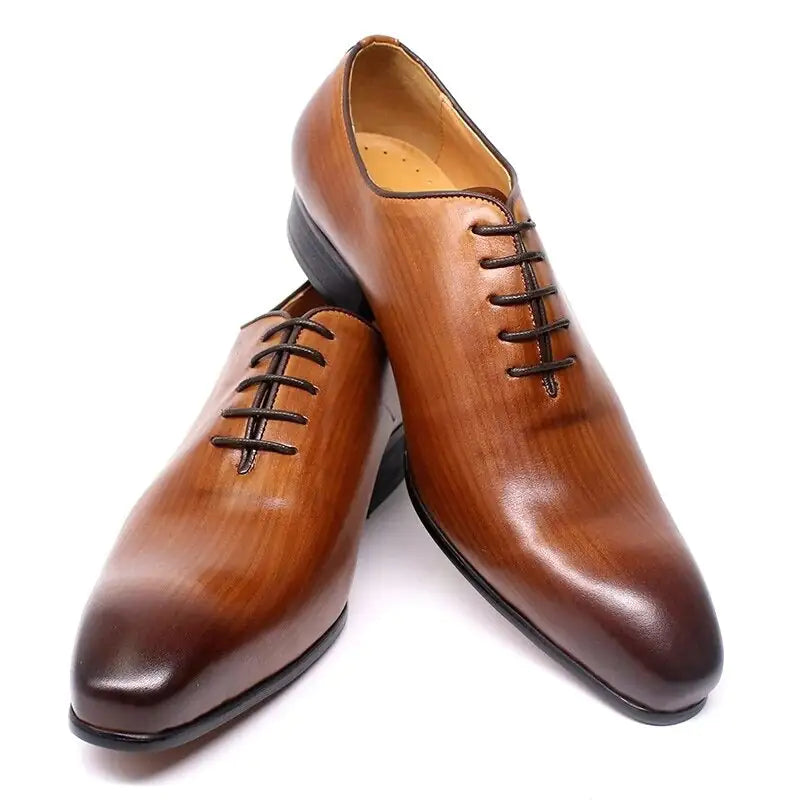 zapatilla Men's Elegant Leather Oxford Dress Shoes