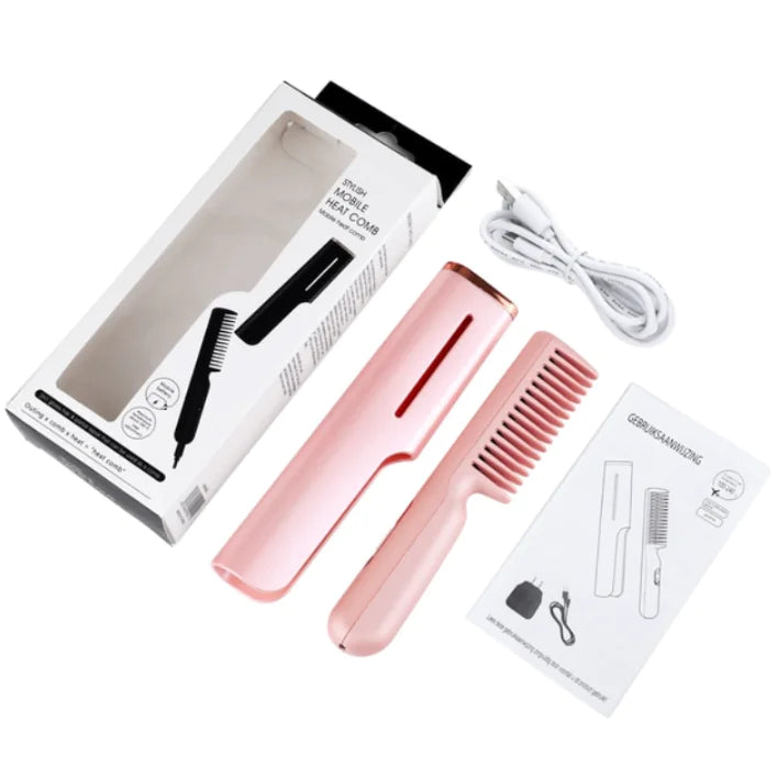 Alisadora 2-in-1 USB Heated Hair Comb