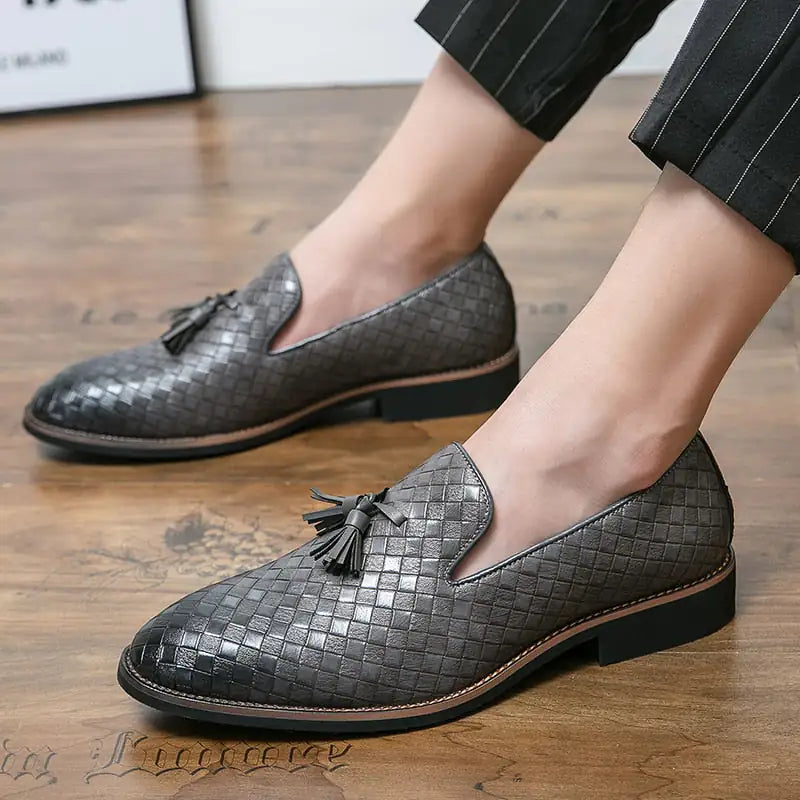 zapatilla Luxury Italian Style Tassel Leather Loafers