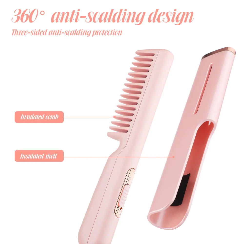 Alisadora 2-in-1 USB Heated Hair Comb