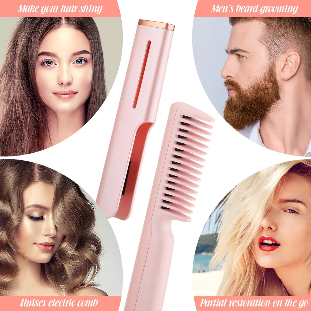 Alisadora 2-in-1 USB Heated Hair Comb