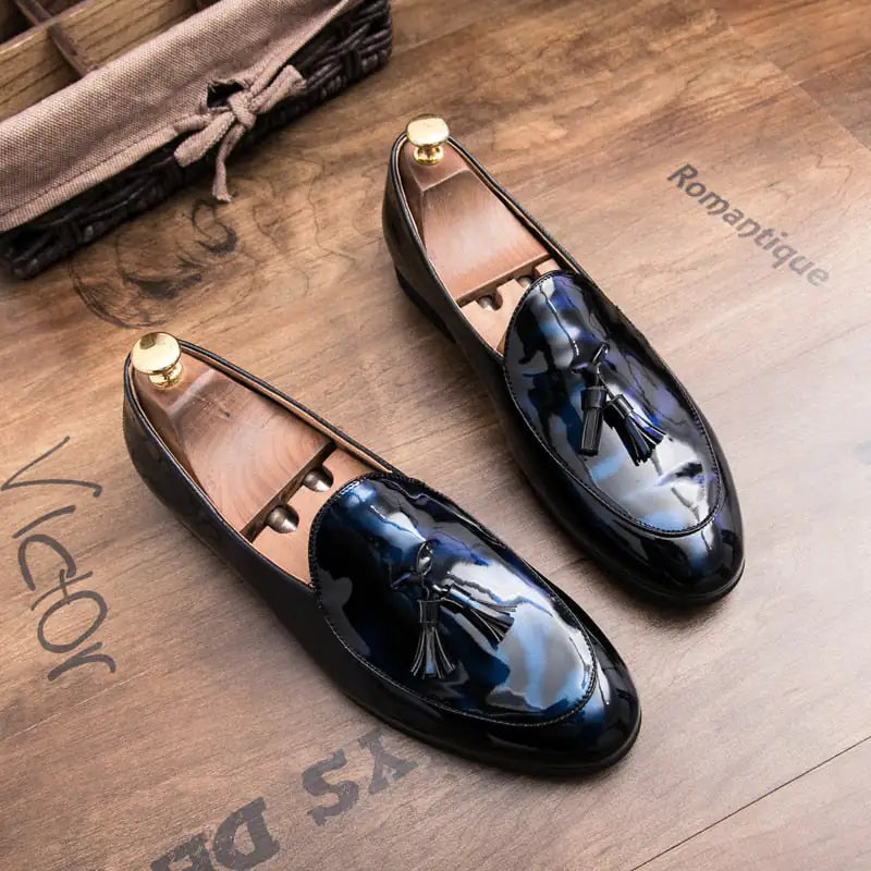 zapatilla il Lussone - Italian Style Patent Leather Loafers for Men