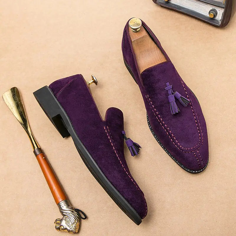 zapatilla Tassel Leather Loafers For Men