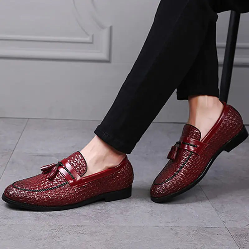 zapatilla Luxury Italian Style Tassel Leather Loafers