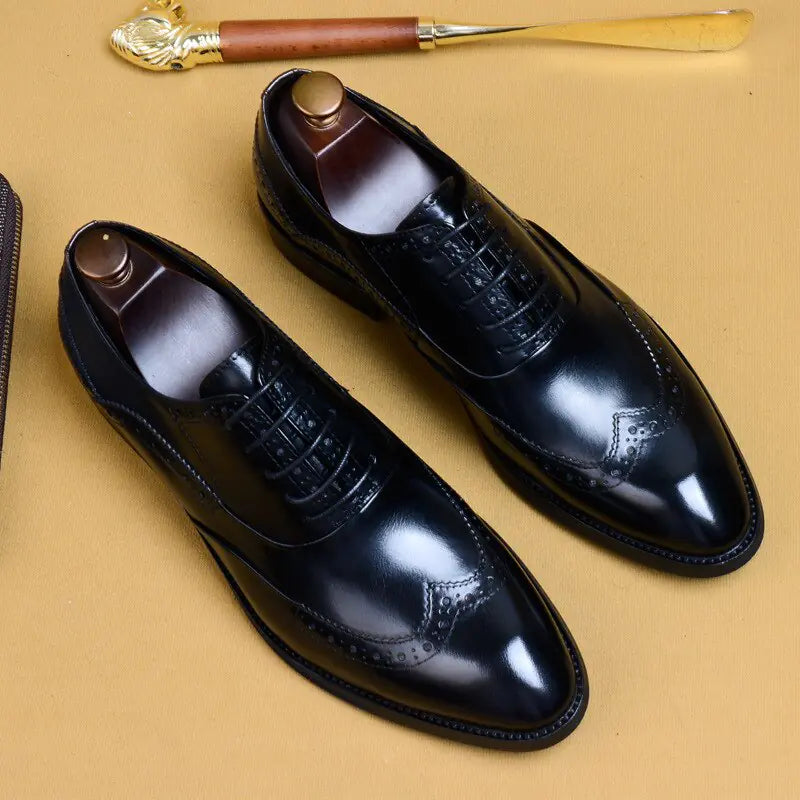 zapatilla La Finezza 2 - Formal Shoes Genuine Leather Oxfords For Men