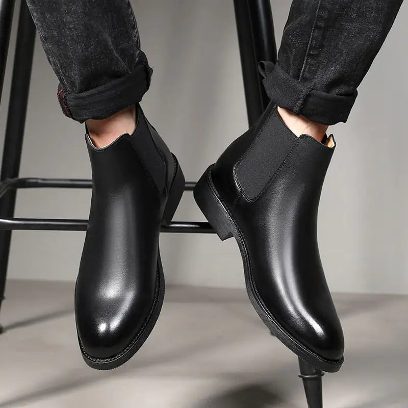 zapatilla Elegant Chelsea Leather Boots for Men